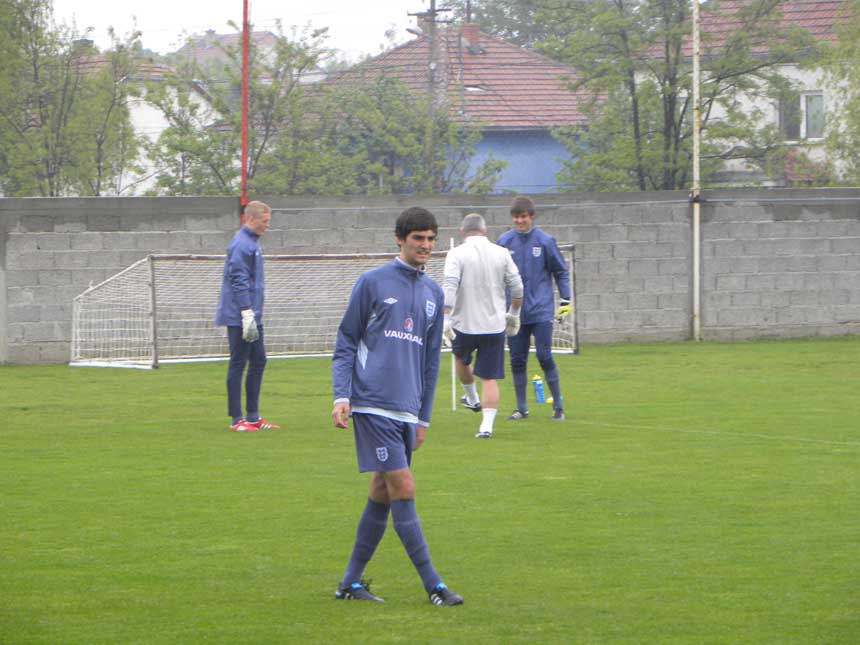 Adam Jackson trains in Serbia.
